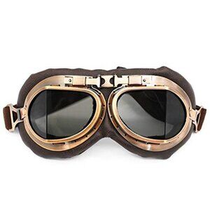 Motorcycle Goggles Aviator Pilot Bike Scooter Motocross Riding UV Anti Scratch